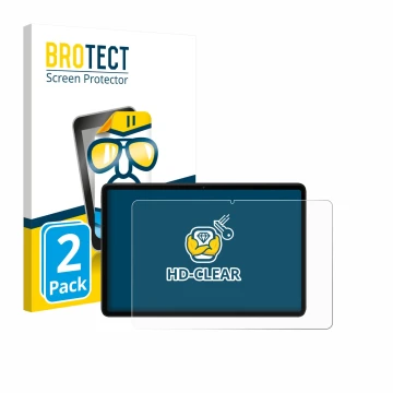 Parte frontale di una confezione del prodotto con il logo del marchio BROTECT. Accanto è raffigurato il dispositivo Xiaomi Red