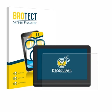 Parte frontale di una confezione del prodotto con il logo del marchio BROTECT. Accanto è raffigurato il dispositivo XP-Pen Art