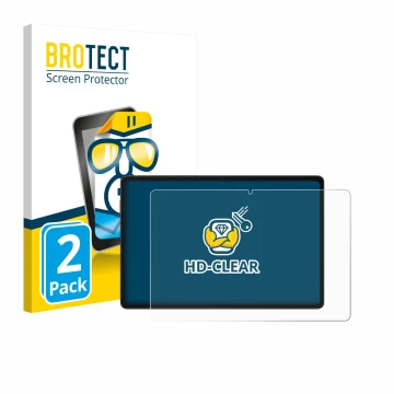 Parte frontale di una confezione del prodotto con il logo del marchio BROTECT. Accanto è raffigurato il dispositivo Alldocube 