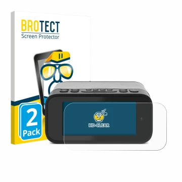 Parte frontale di una confezione del prodotto con il logo del marchio BROTECT. Accanto è raffigurato il dispositivo TechniSat 