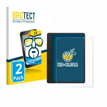 Parte frontale di una confezione del prodotto con il logo del marchio BROTECT. Accanto è raffigurato il dispositivo TCL Note A