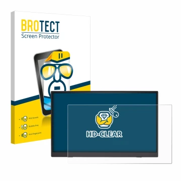Parte frontale di una confezione del prodotto con il logo del marchio BROTECT. Accanto è raffigurato il dispositivo Acer PM191