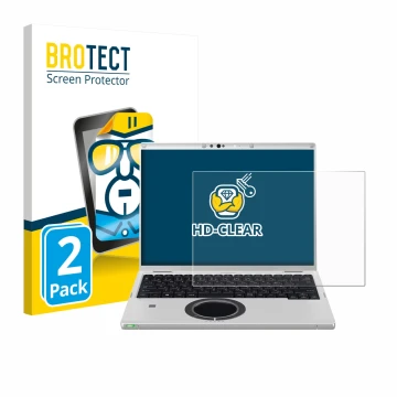 Parte frontale di una confezione del prodotto con il logo del marchio BROTECT. Accanto è raffigurato il dispositivo Panasonic 