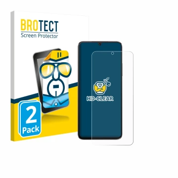 Parte frontale di una confezione del prodotto con il logo del marchio BROTECT. Accanto è raffigurato il dispositivo Cubot A40 