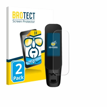 Parte frontale di una confezione del prodotto con il logo del marchio BROTECT. Accanto è raffigurato il dispositivo Xiaomi Ele