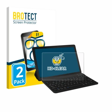 Parte frontale di una confezione del prodotto con il logo del marchio BROTECT. Accanto è raffigurato il dispositivo Laptok YXP