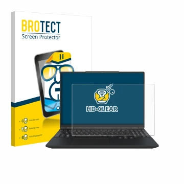 Parte frontale di una confezione del prodotto con il logo del marchio BROTECT. Accanto è raffigurato il dispositivo Tuxedo Inf