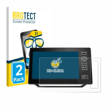 Parte frontale di una confezione del prodotto con il logo del marchio BROTECT. Accanto è raffigurato il dispositivo Humminbird