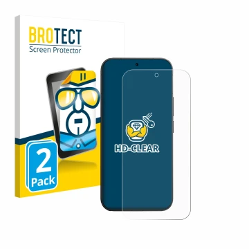 Parte frontale di una confezione del prodotto con il logo del marchio BROTECT. Accanto è raffigurato il dispositivo Vivo V70 c
