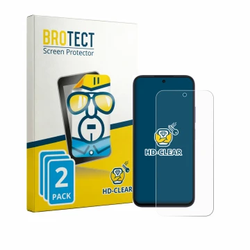 Parte frontale di una confezione del prodotto con il logo del marchio BROTECT. Accanto è raffigurato il dispositivo Oppo A6k c