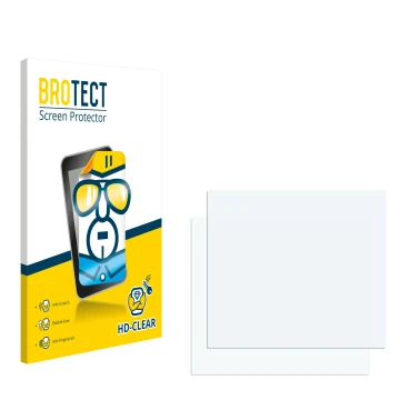 Parte frontale di una confezione del prodotto con il logo del marchio BROTECT. Accanto si trova la protezione per lo schermo c