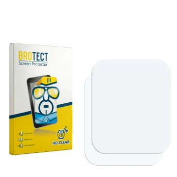 Parte frontale di una confezione del prodotto con il logo del marchio BROTECT. Accanto si trova la protezione per lo schermo c