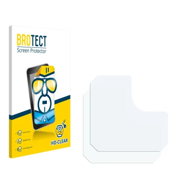Parte frontale di una confezione del prodotto con il logo del marchio BROTECT. Accanto si trova la protezione per lo schermo c
