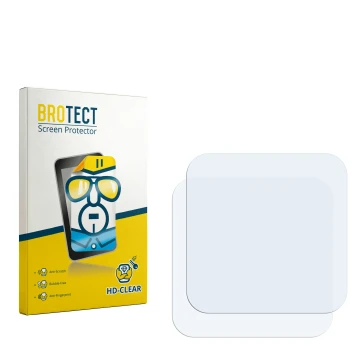 Parte frontale di una confezione del prodotto con il logo del marchio BROTECT. Accanto si trova la protezione per lo schermo c