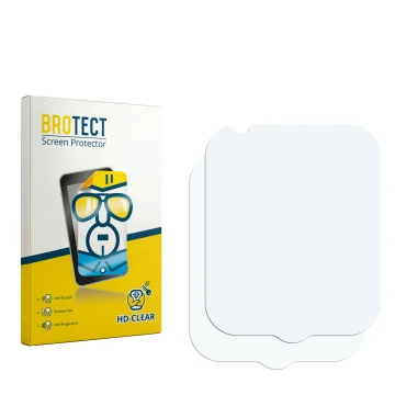 Parte frontale di una confezione del prodotto con il logo del marchio BROTECT. Accanto si trova la protezione per lo schermo c