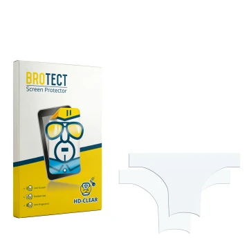 Parte frontale di una confezione del prodotto con il logo del marchio BROTECT. Accanto si trova la protezione per lo schermo c
