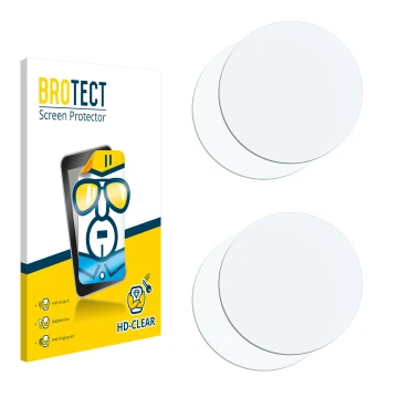 Parte frontale di una confezione del prodotto con il logo del marchio BROTECT. Accanto si trova la protezione per lo schermo c