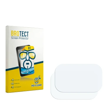 Parte frontale di una confezione del prodotto con il logo del marchio BROTECT. Accanto si trova la protezione per lo schermo c