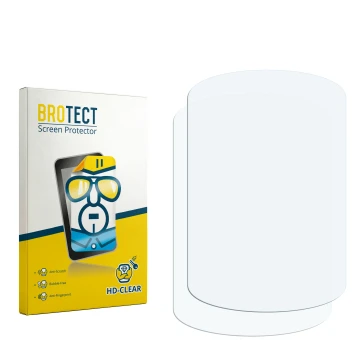 Parte frontale di una confezione del prodotto con il logo del marchio BROTECT. Accanto si trova la protezione per lo schermo c