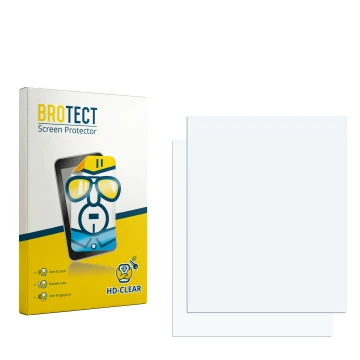 Parte frontale di una confezione del prodotto con il logo del marchio BROTECT. Accanto si trova la protezione per lo schermo c