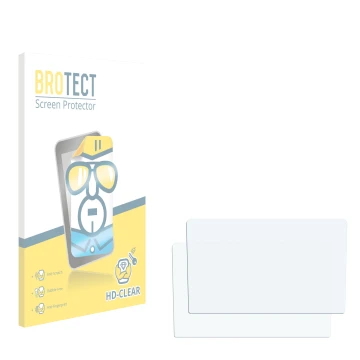Parte frontale di una confezione del prodotto con il logo del marchio BROTECT. Accanto si trova la protezione per lo schermo c
