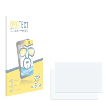 Parte frontale di una confezione del prodotto con il logo del marchio BROTECT. Accanto si trova la protezione per lo schermo c