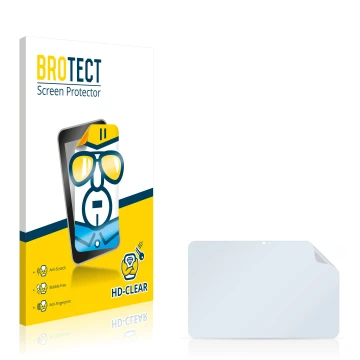 Parte frontale di una confezione del prodotto con il logo del marchio BROTECT. Accanto si trova la protezione per lo schermo c