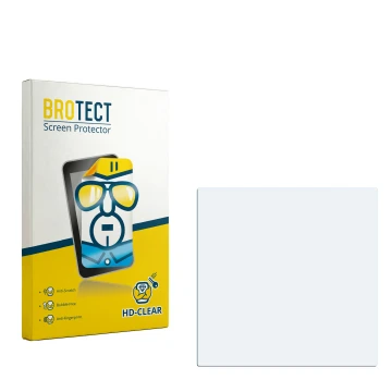 Parte frontale di una confezione del prodotto con il logo del marchio BROTECT. Accanto si trova la protezione per lo schermo c