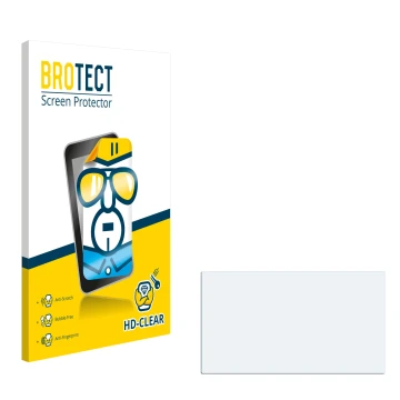 Parte frontale di una confezione del prodotto con il logo del marchio BROTECT. Accanto si trova la protezione per lo schermo c
