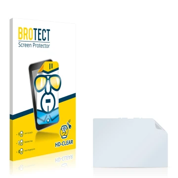 Parte frontale di una confezione del prodotto con il logo del marchio BROTECT. Accanto si trova la protezione per lo schermo c