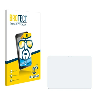 Parte frontale di una confezione del prodotto con il logo del marchio BROTECT. Accanto si trova la protezione per lo schermo c