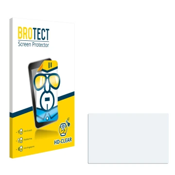 Parte frontale di una confezione del prodotto con il logo del marchio BROTECT. Accanto si trova la protezione per lo schermo c
