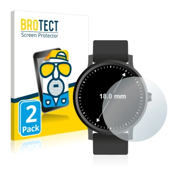 Parte frontale di una confezione del prodotto con il logo del marchio BROTECT. Accanto è raffigurato il dispositivo Orologi (C