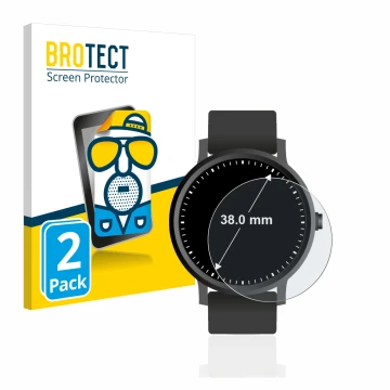 Parte frontale di una confezione del prodotto con il logo del marchio BROTECT. Accanto è raffigurato il dispositivo Orologi (C