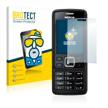 Parte frontale di una confezione del prodotto con il logo del marchio BROTECT. Accanto è raffigurato il dispositivo Nokia 6300