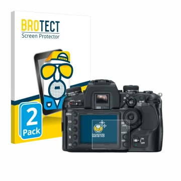 Parte frontale di una confezione del prodotto con il logo del marchio BROTECT. Accanto è raffigurato il dispositivo Konica Min