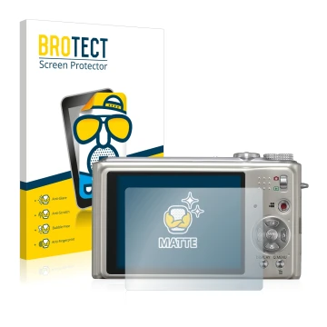 Parte frontale di una confezione del prodotto con il logo del marchio BROTECT. Accanto è raffigurato il dispositivo Panasonic 