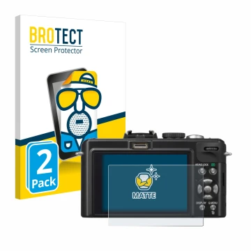 Parte frontale di una confezione del prodotto con il logo del marchio BROTECT. Accanto è raffigurato il dispositivo Panasonic 