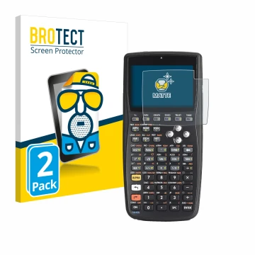 Parte frontale di una confezione del prodotto con il logo del marchio BROTECT. Accanto è raffigurato il dispositivo HP 50g F22