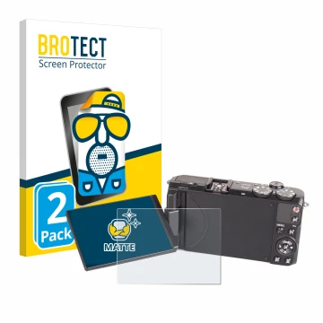 Parte frontale di una confezione del prodotto con il logo del marchio BROTECT. Accanto è raffigurato il dispositivo Samsung EX