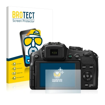 Parte frontale di una confezione del prodotto con il logo del marchio BROTECT. Accanto è raffigurato il dispositivo Panasonic 