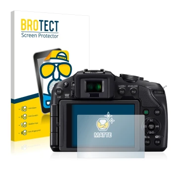 Parte frontale di una confezione del prodotto con il logo del marchio BROTECT. Accanto è raffigurato il dispositivo Panasonic 