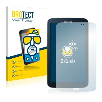 Parte frontale di una confezione del prodotto con il logo del marchio BROTECT. Accanto è raffigurato il dispositivo Samsung Ga
