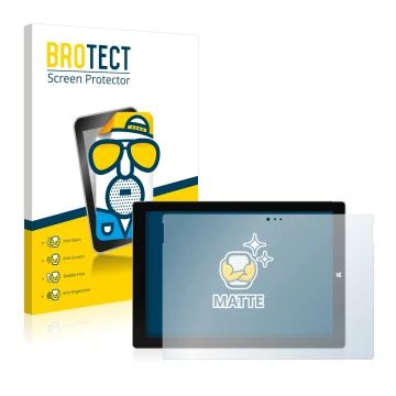 Parte frontale di una confezione del prodotto con il logo del marchio BROTECT. Accanto è raffigurato il dispositivo Microsoft 