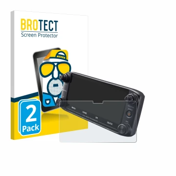 Parte frontale di una confezione del prodotto con il logo del marchio BROTECT. Accanto è raffigurato il dispositivo Icom ID-51