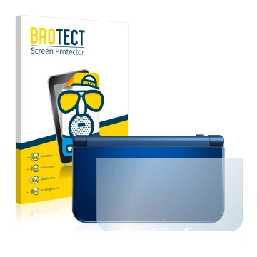 Parte frontale di una confezione del prodotto con il logo del marchio BROTECT. Accanto è raffigurato il dispositivo Nintendo N