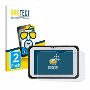 Parte frontale di una confezione del prodotto con il logo del marchio BROTECT. Accanto è raffigurato il dispositivo Panasonic 