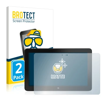 Parte frontale di una confezione del prodotto con il logo del marchio BROTECT. Accanto è raffigurato il dispositivo Dell Venue