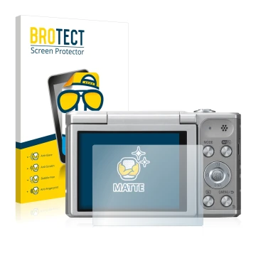 Parte frontale di una confezione del prodotto con il logo del marchio BROTECT. Accanto è raffigurato il dispositivo Panasonic 