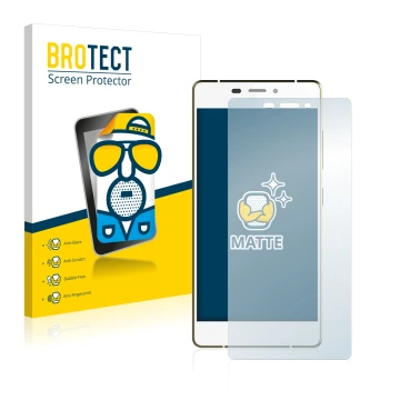 Parte frontale di una confezione del prodotto con il logo del marchio BROTECT. Accanto è raffigurato il dispositivo Gionee Eli